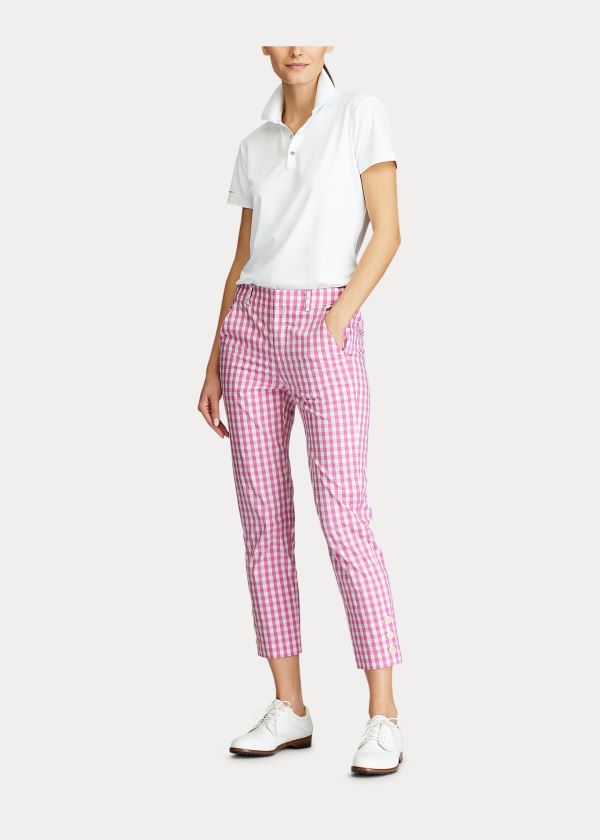 Pantalones Ralph Lauren Mujer Rosas - Stretch Golf Capri - DKXSL4351